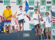 Winners Boys U-16 Division: Leo Paul Etienne (FRA), Joe Van Dijk (AUS) ,Nolan Rapoza And Griffin-Colapinto  (USA ). Credit:ISA/Rommel Gonzales Winners Boys U-16 Division: Leo Paul Etienne (FRA), Joe Van Dijk (AUS) ,Nolan Rapoza And Griffin-Colapinto  (USA ). Credit:ISA/Rommel Gonzales