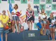 Winners Girls U-18 Division: Tatiana Weston Webb (HAW), Kim Veteau (AUS), Tia Blanco (USA) and Leilani Mcgonagle (CRI). Credit:ISA/Rommel Gonzales Winners Girls U-18 Division: Tatiana Weston Webb (HAW), Kim Veteau (AUS), Tia Blanco (USA) and Leilani Mcgonagle (CRI). Credit:ISA/Rommel Gonzales