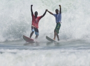 BRA - Elivelton Santos and  Luan Wood. Credit: ISA/Michael Tweddle