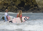 CRI - Leilani Mcgonagle and USA Tia Blanco. Credit: ISA/Michael Tweddle