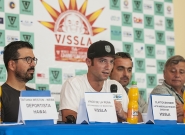 VISSLA Vice-President of Marketing Vince de la Peña and VISSLA Latin American Director Clayton Snyder. Credit: ISA/Rommel Gonzales