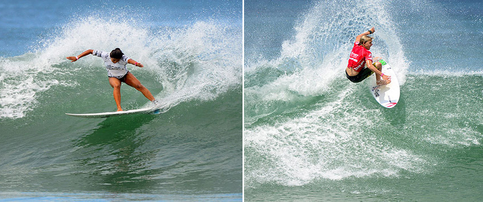 Current U-16 ISA Gold Medalists, Hawaii´s Mahina Maeda (left) and Australia´s Jacob Wilcox (right), are likely to come back to defend their titles. Photos: ISA/Michael Tweddle  