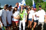 Team Panama and ISA President Fernando Aguerre. Credit: Michael Tweddle