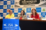 ISA President Fernando Aguerre, Mayra Salinas and Lucy Valenti. Credit: ISA/ Michael Tweddle
